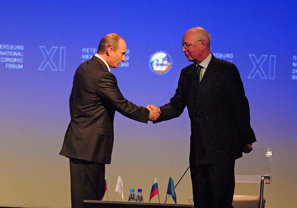 Putin and Klaus Schwab
